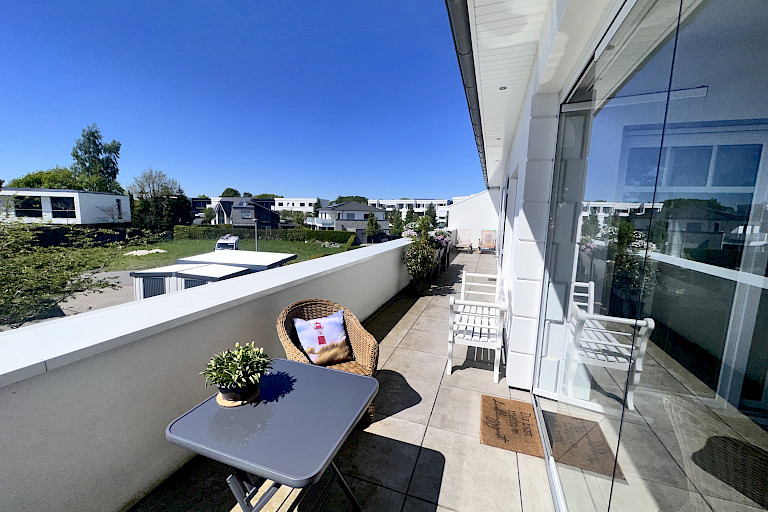 Dachterrasse in Südwestausrichtung