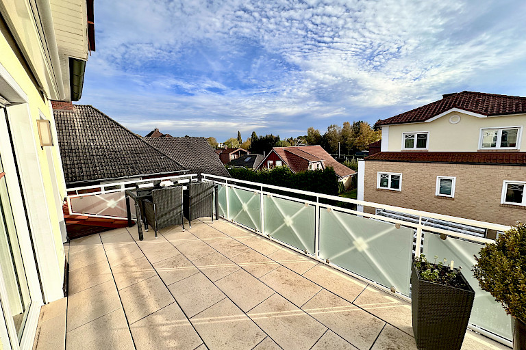 Dachterrasse in Südausrichtung