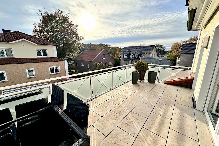 Dachterrasse in Südausrichtung