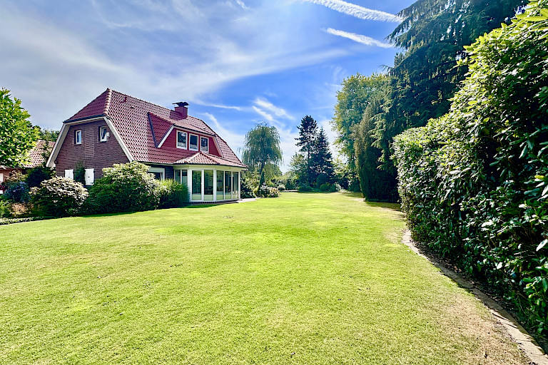 idyllische Gartenanlage