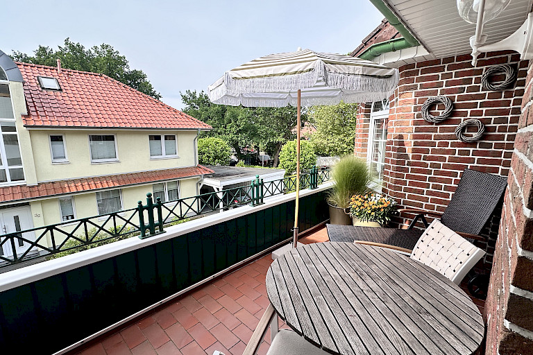 sonniger Balkon