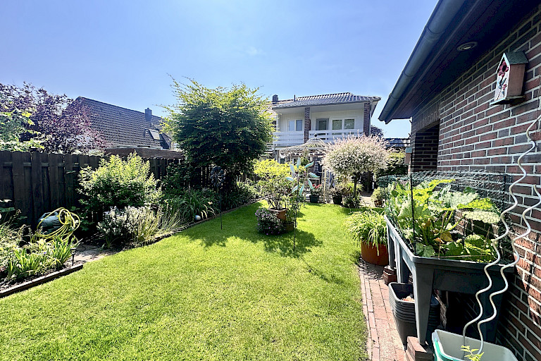 idyllische Gartenanlage