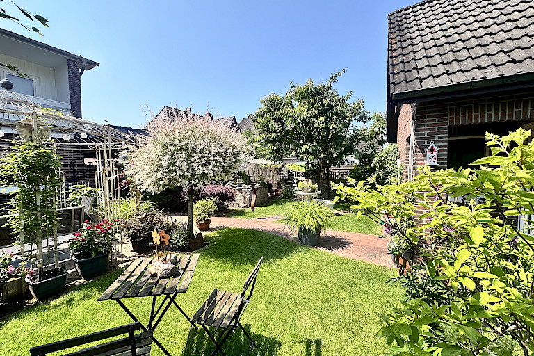 idyllische Gartenanlage