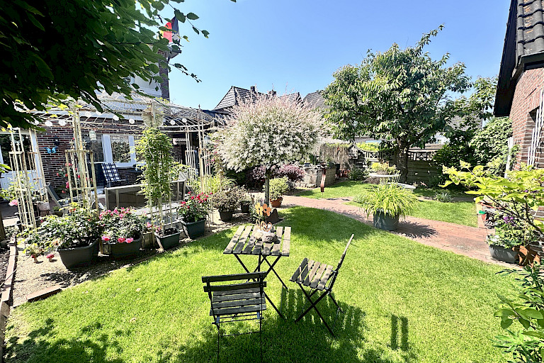 idyllische Gartenanlage