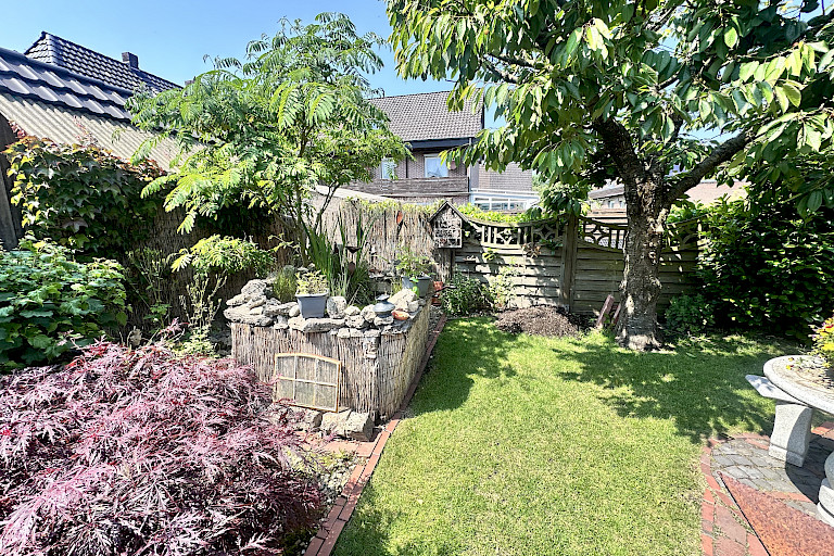 idyllische Gartenanlage
