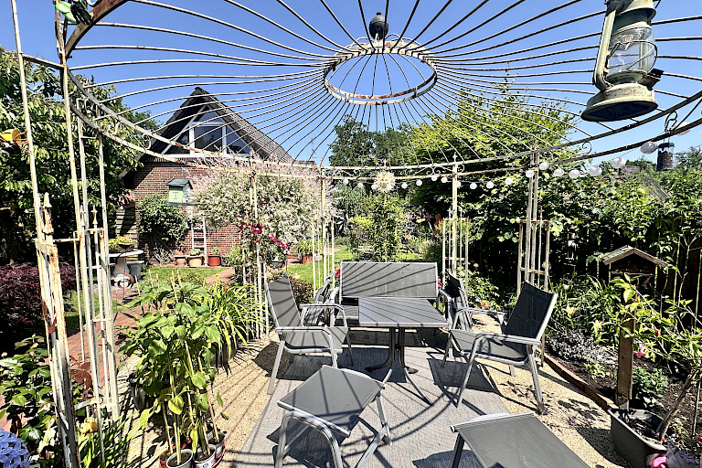 idyllische Gartenanlage